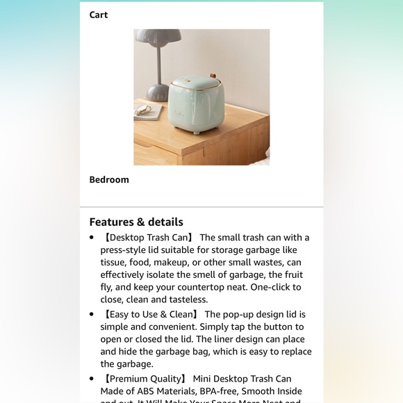Mini desktop trashcan - Picture 16 of 16